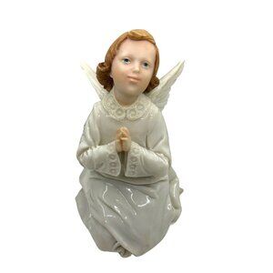Vintage Belcari Porcelain Praying Angel Figurine